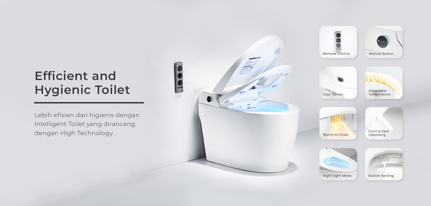 Toilet Cerdas dengan Touchless Technology