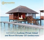 THE CHARM OF THE BEAUTY OF SEA VILLA LEEBONG PRIVATE ISLAND AND RESORT WITH GB SANITARYWARE