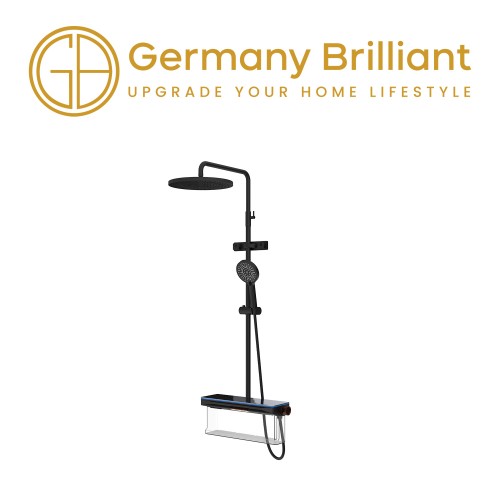 RAIN SHOWER SET - THREE FUNCTION GBV1038LM-MBR