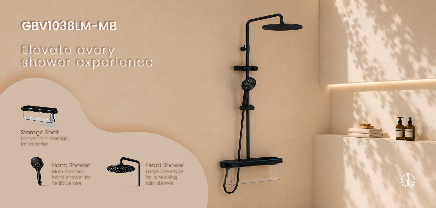 SHOWER GBV1038LM-MB